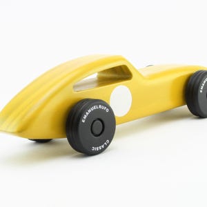 Vintage-Style Wooden Toy Car Inspired by the Jaguar E-Type – Handmade Classic Car for Kids and Collectors - Personalized Anniversary Gift