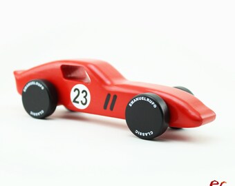 Personalized Wooden Toy Car - Gift For Boys - HandCrafted Toy - CL 01 - Inspired by an Italian Race Car