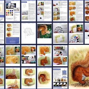 The whole lesson laid out as a collage of the pages.  These start with written instruction alongside photos, and end with the photos enlarged.
