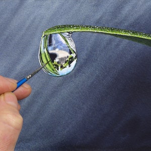 Watercolor Painting Lesson, Learn to Paint a Realistic Water Droplet in Watercolour, Step by Step Easy to Follow Tutorial