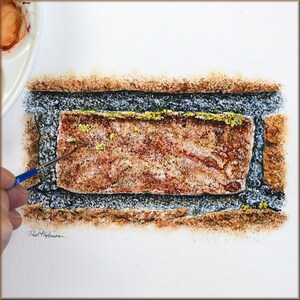 Watercolor Brick Painting Tutorial: Realistic Texture Art Lesson (PDF)