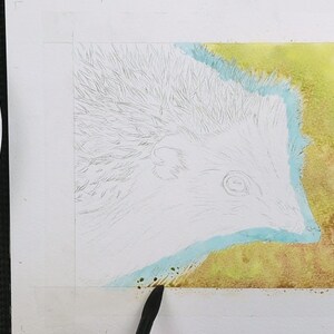 Watercolour Art Tutorial, How to Paint a Hedgehog Online Lesson ...