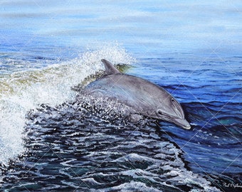 Henri Womer イルカの絵画 Henri Womer イルカの絵画