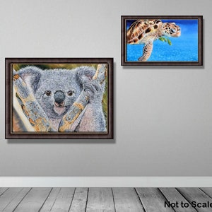 Original Watercolour Koala Painting, Realistic Fine Art Illustration, Watercolor Wildlife Artwork image 6