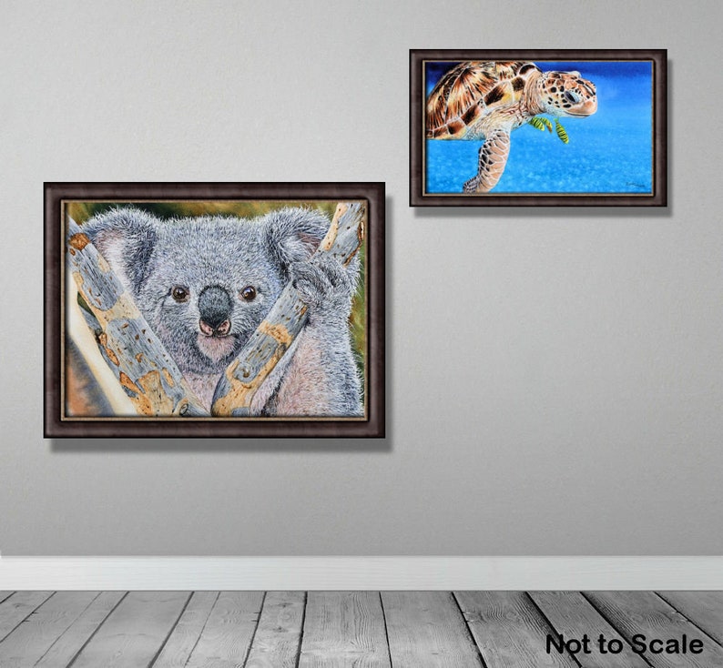 Original Watercolour Koala Painting, Realistic Fine Art Illustration, Watercolor Wildlife Artwork image 6