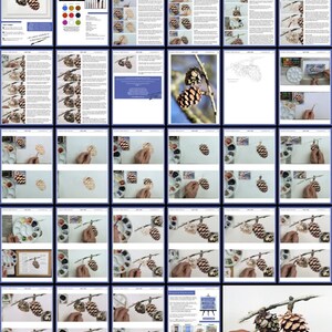 An overview collage of all the pages in this watercolour painting lesson.  There are lots of work in progress photos of Paul's painting as it gradually comes together.  Alongside are written instructions to guide the student too.