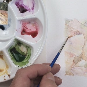 Realistic Watercolor Course, Learn to Paint Rocks that Look Real, Stone and Pebble Illustration Tutorials image 7