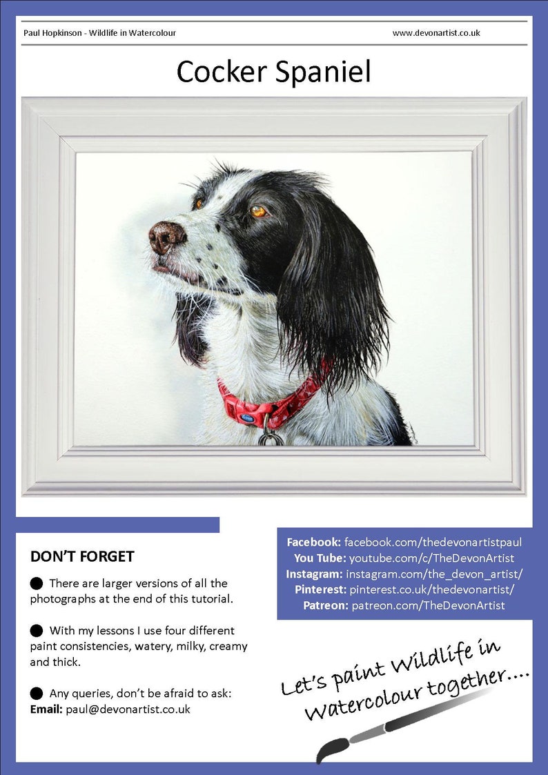 How to Paint Dogs in Watercolor Realistic Watercolour Dog Etsy UK