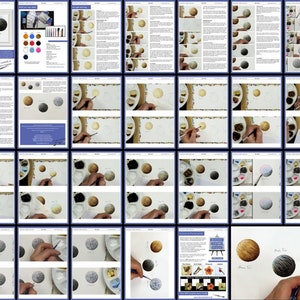 The fur study lesson shown as a collage of all the pages.  Three types of fur are shown in circles, brown, black and white.  The lesson goes through each one in turn, and includes photos alongside text.