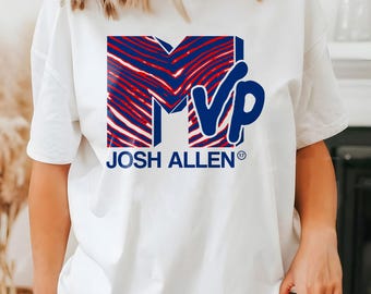 Josh Allen 17 MVP Tee, Football Game Day Shirts, Sports Fan T Shirt, Go Bills Shirt, Football Shirt, Josh Allen MVP Sports Unisex TShirt