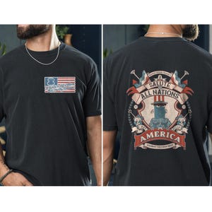 Patriotic Sam Eagle Muppets BUT MOSTLY AMERICA July 4th Fireworks Celebration T-Shirt - Disney Parks, Disney World, Disneyland Cotton Tee