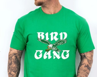 Bird Gang Shirt, Philadelphia Shirt, Distressed Bird Gang Shirt, Eagles Football Shirt, Game Day Shirt, Football Gift Shirt