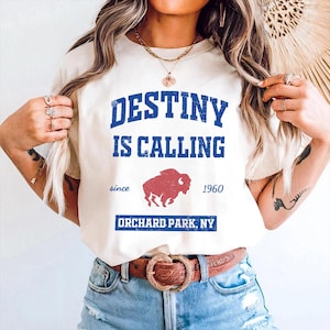 Camiseta &quot;El destino te llama&quot; de Buffalo, camiseta del equipo de fútbol de Buffalo para el día del partido, camiseta de fan de Buffalo, camiseta de la Mafia de los Playoffs de Buffalo, 716 fan de Buffalo