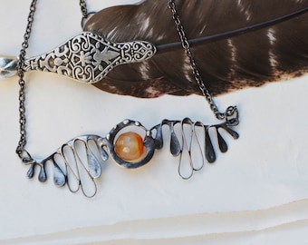Dragon wings jewelry necklace agate gemstone Tiffany necklace magical jewelry handmade fantasy fan gift for her best friend bestie teen gift