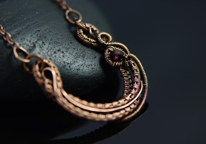 Horseshoe Pendant Necklace Wire Wrapped Necklace Good Etsy