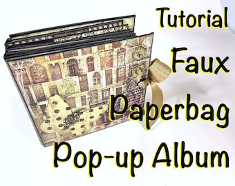 Tutorial n.º 53: Álbum emergente de bolsa de papel sintética