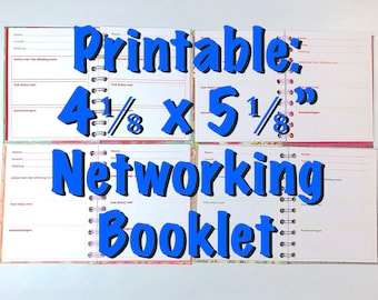 FREE video tutorial + Printable #1: Networking Booklet (English + Dutch)