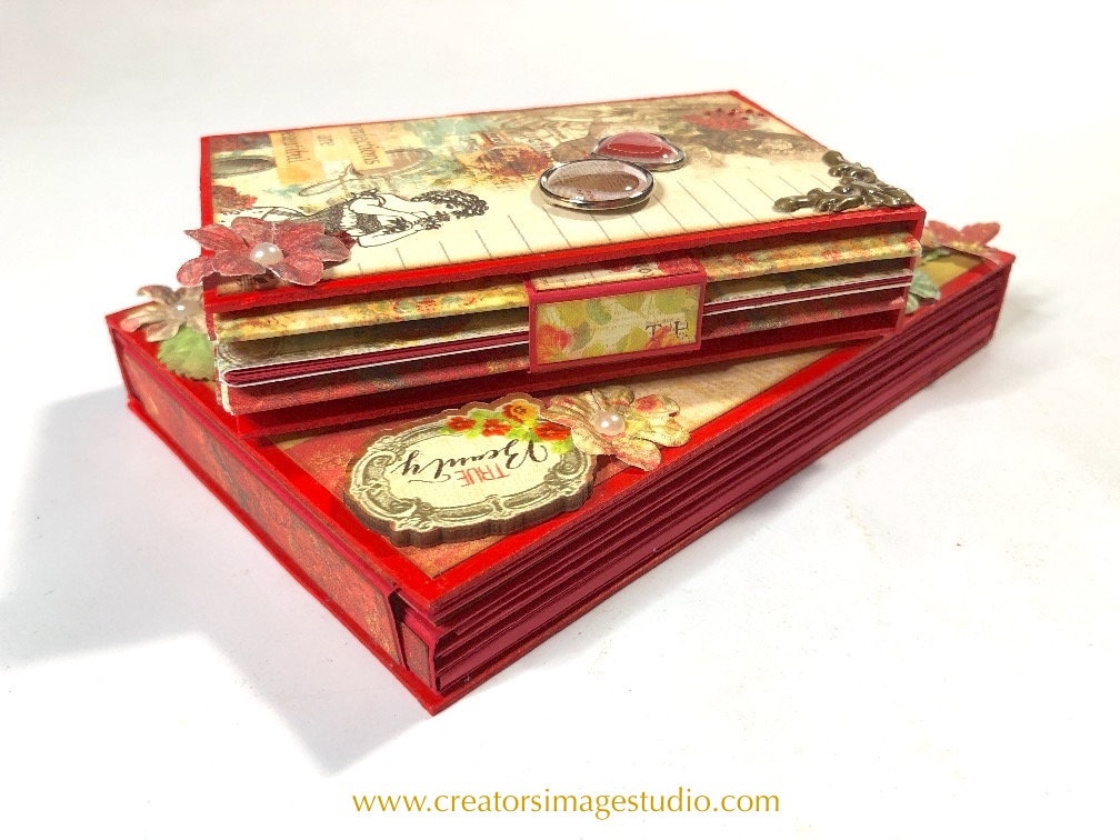 Mini Book Printable Stack Tutorial Set #43: Mini Album Book Stack (3 Tutorials in 1!) - Etsy