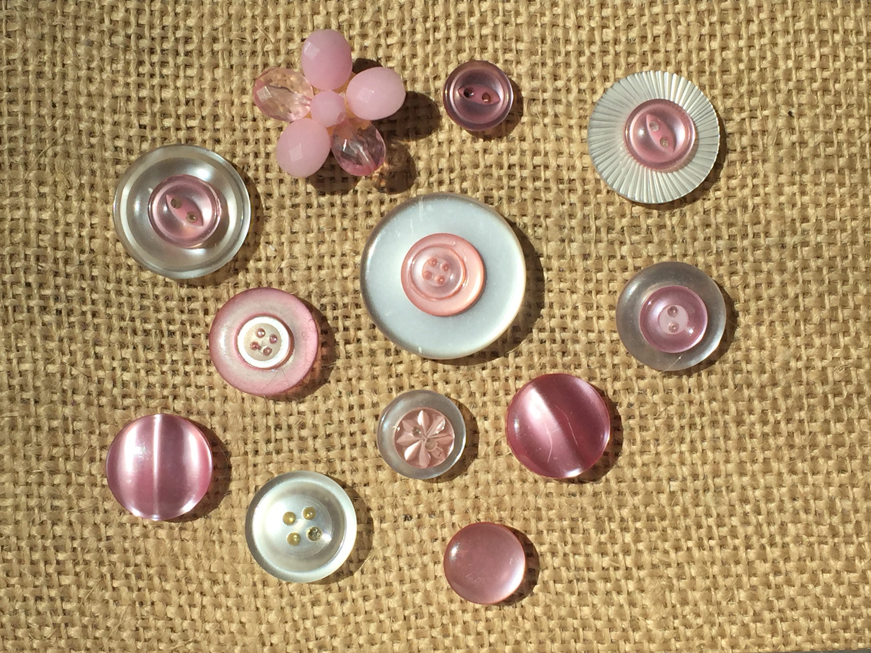 PEARL SEED Thumb TACKS - Set of 15 Handmade Decorative Push Pins SALE