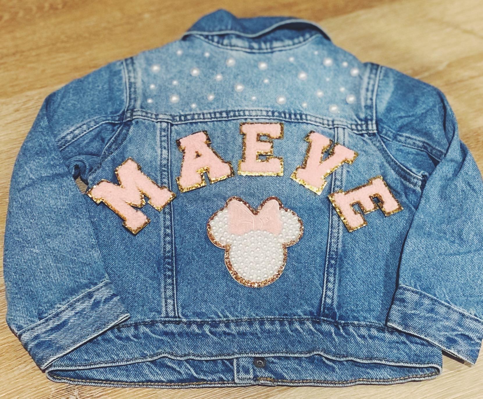 Minnie mouse toddler jean jacket - Etsy 日本