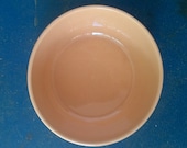 1930s - 1940s Medalta Potteries Yellow Ware Stoneware Mixing Bowl - Made in Medicine Hat Alberta Canada