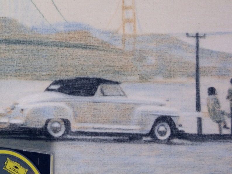 Drawing Of the Golden Gate Bridge from Fort Point, San Francisco. image 3