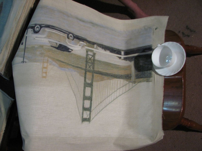 Drawing Of the Golden Gate Bridge from Fort Point, San Francisco. image 4