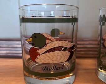 4 Libbey 12 oz Short Drinking Glasses Flying Mallard Duck Nature Cattails Birds 4 Libbey 12 oz Short Drinking Glasses Flying Mallard Duck Nature Cattails Birds
