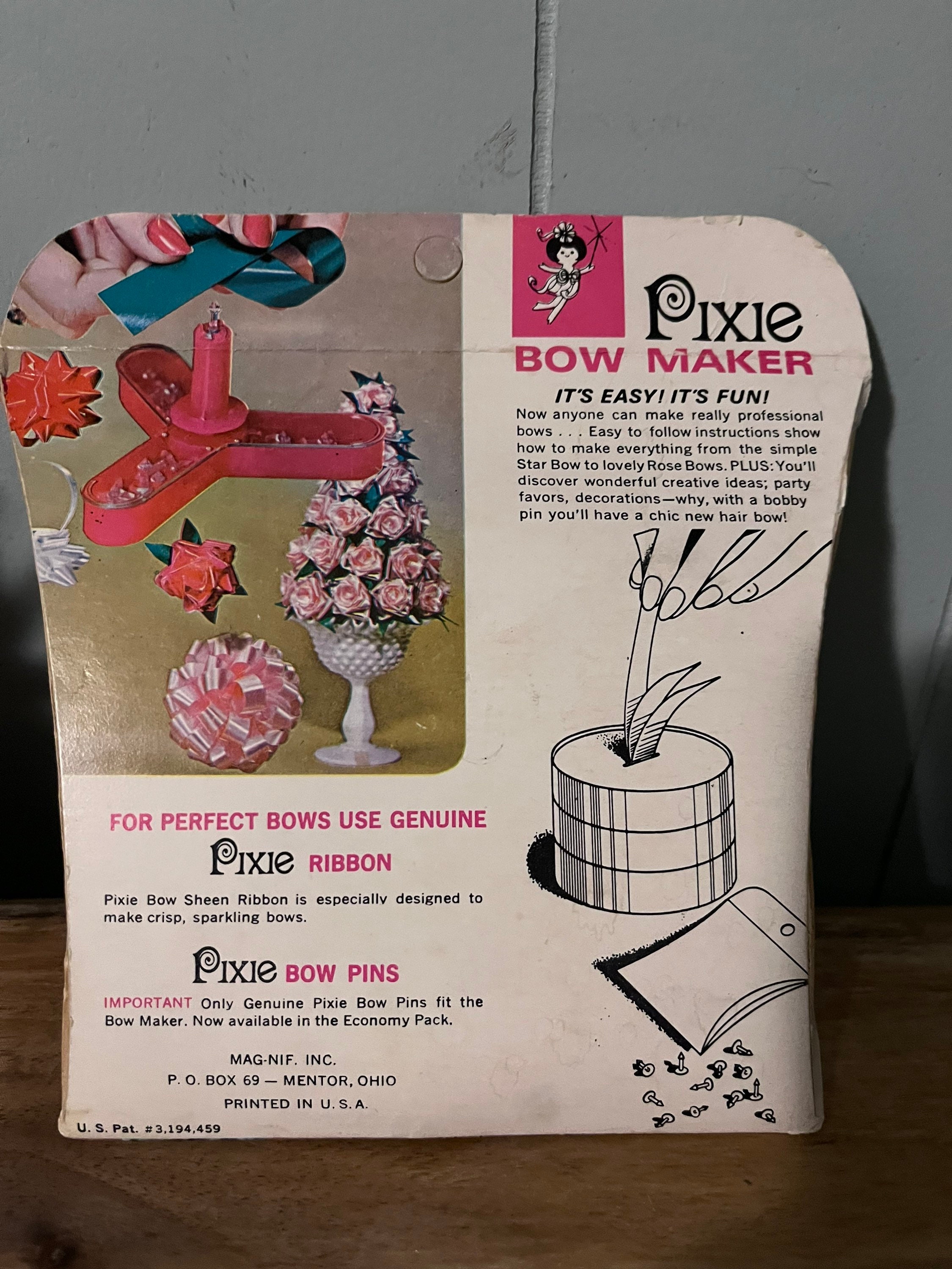 Vintage Pixie Bow Maker Magnif INC Makes Every Kind of Bow 24 Etsy