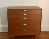 George Nelson Walnut Dresser Herman Miller 1950 Mid Century Eames