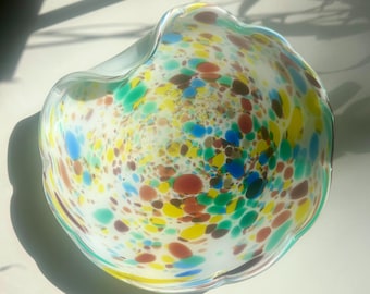 Dino Martens Murano Art Glass Bowl Italy Toso 1950s Mid Century Modern