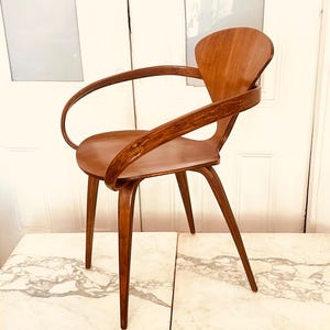 Norman Cherner Pretzel Arm Chair Plycraft Mid Century Modern danish scaninavian eames
