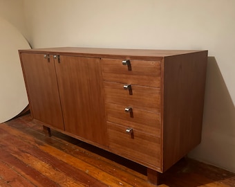 George Nelson Walnut Credenza for Herman Miller Mid Century Modern