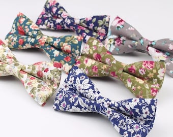 Men’s Floral Bow Ties - Cotton Bow Ties