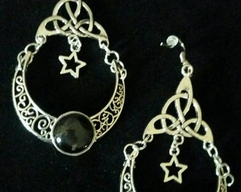 Moon and Stars Earrings