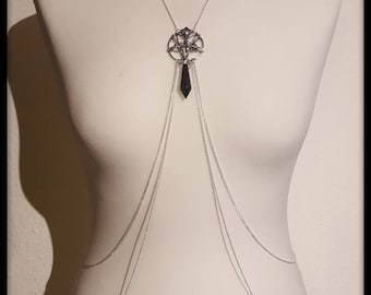 Baphomet body chain, harness