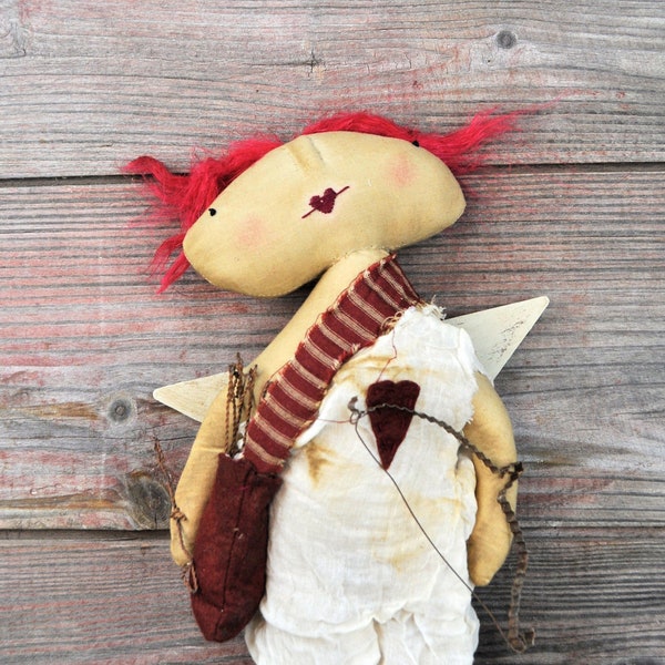 NEW! Primitive Cupid with Bow and Arrows
