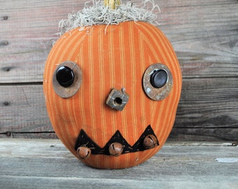 REDUCED! Prim One-of-a-kind Jack-O-Lantern