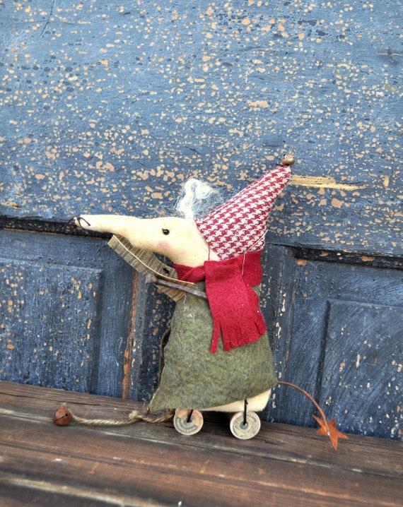 Primitive Mouse Singing Silent Night