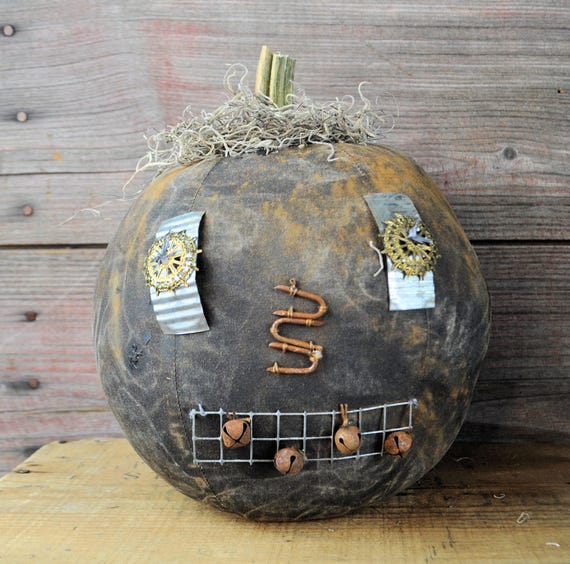 Prim One-of-a-kind Black Jack-O-Lantern