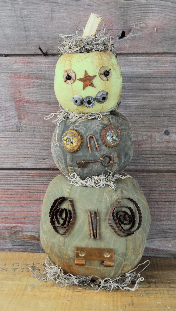 NEW! Primitive Small Jack-O-Lantern Stack
