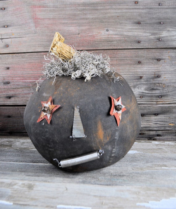 Prim One-of-a-kind Black Jack-O-Lantern