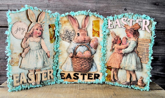 NEW! OOAK Tri-Fold Easter Collage