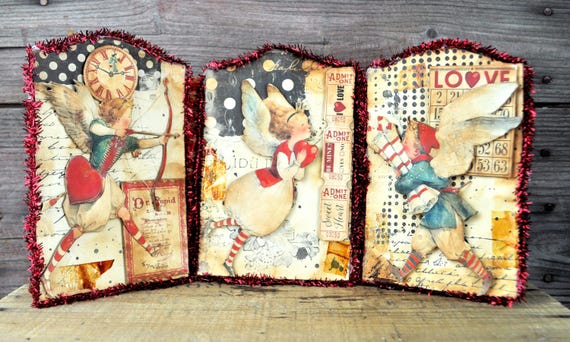 NEW! OOAK Tri-Fold Valentines Day Collage