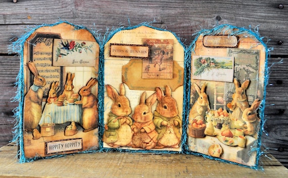 NEW! OOAK Tri-Fold Easter Collage