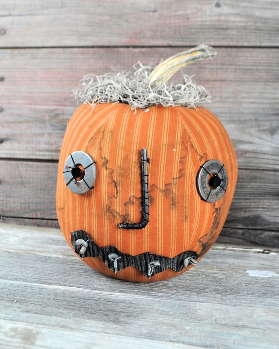 REDUCED! Prim One-of-a-kind Jack-O-Lantern