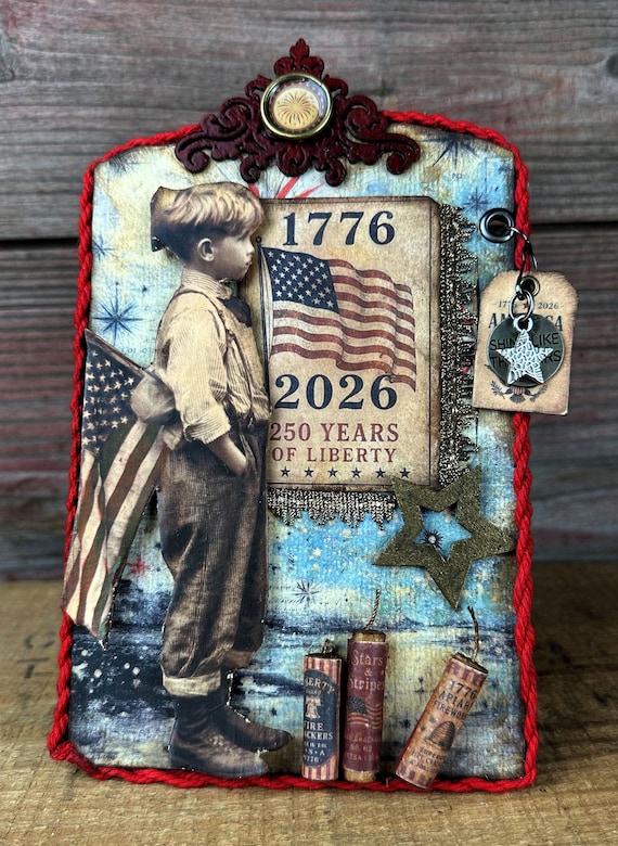 NEW! OOAK Independence Day Panel