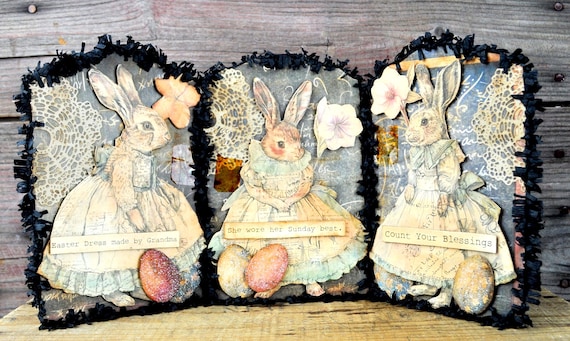 NEW! OOAK Tri-Fold Easter Collage