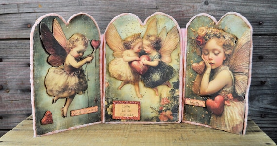 NEW! OOAK Tri-Fold Valentines Day Collage