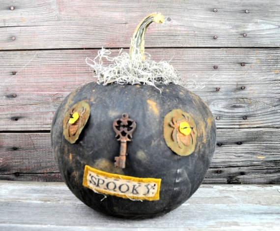 Prim One-of-a-kind Black Jack-O-Lantern